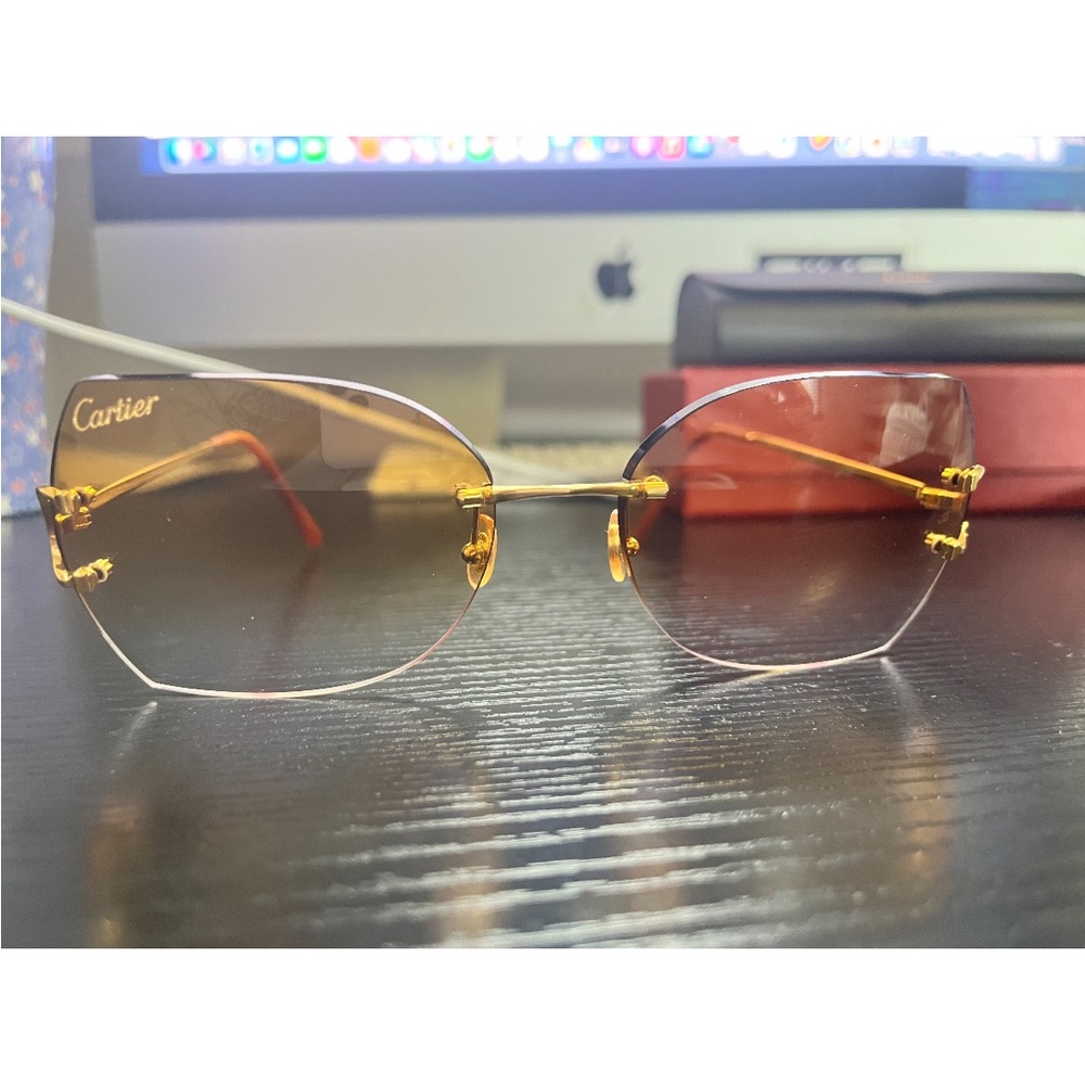 Authentic Cartier custom-made sunglasses